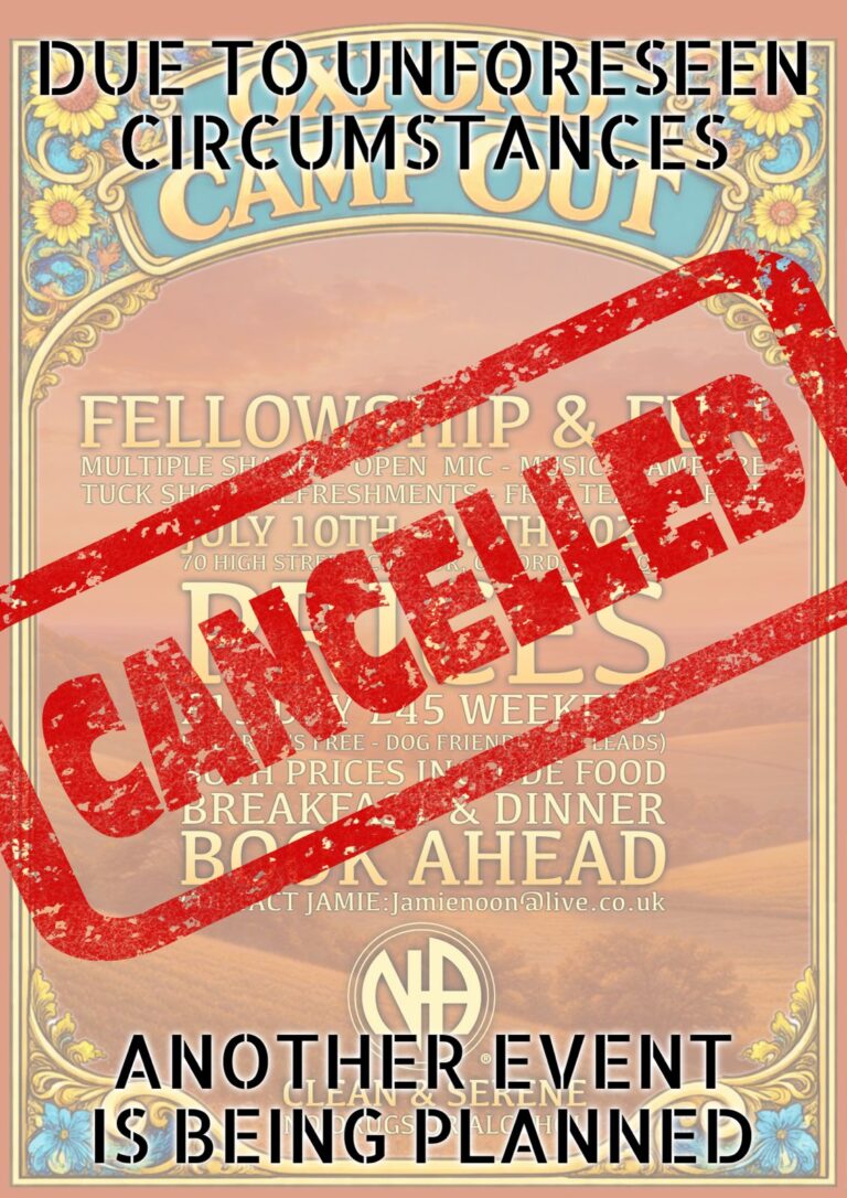 Oxford Campout – Cancelled
